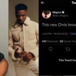 Don Jazzy's signee, Magixx, dragged on Twitter after he described Wizkid’s latest song with Chris Brown as 