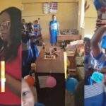 Primary school teacher gets emotional as her pupils surprise her on birthday (Video)